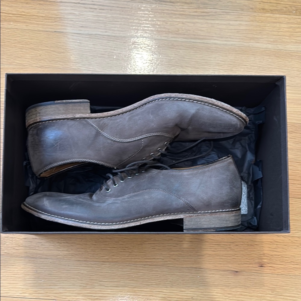 BESPOKEN Men's Brown Leather Dress Shoes